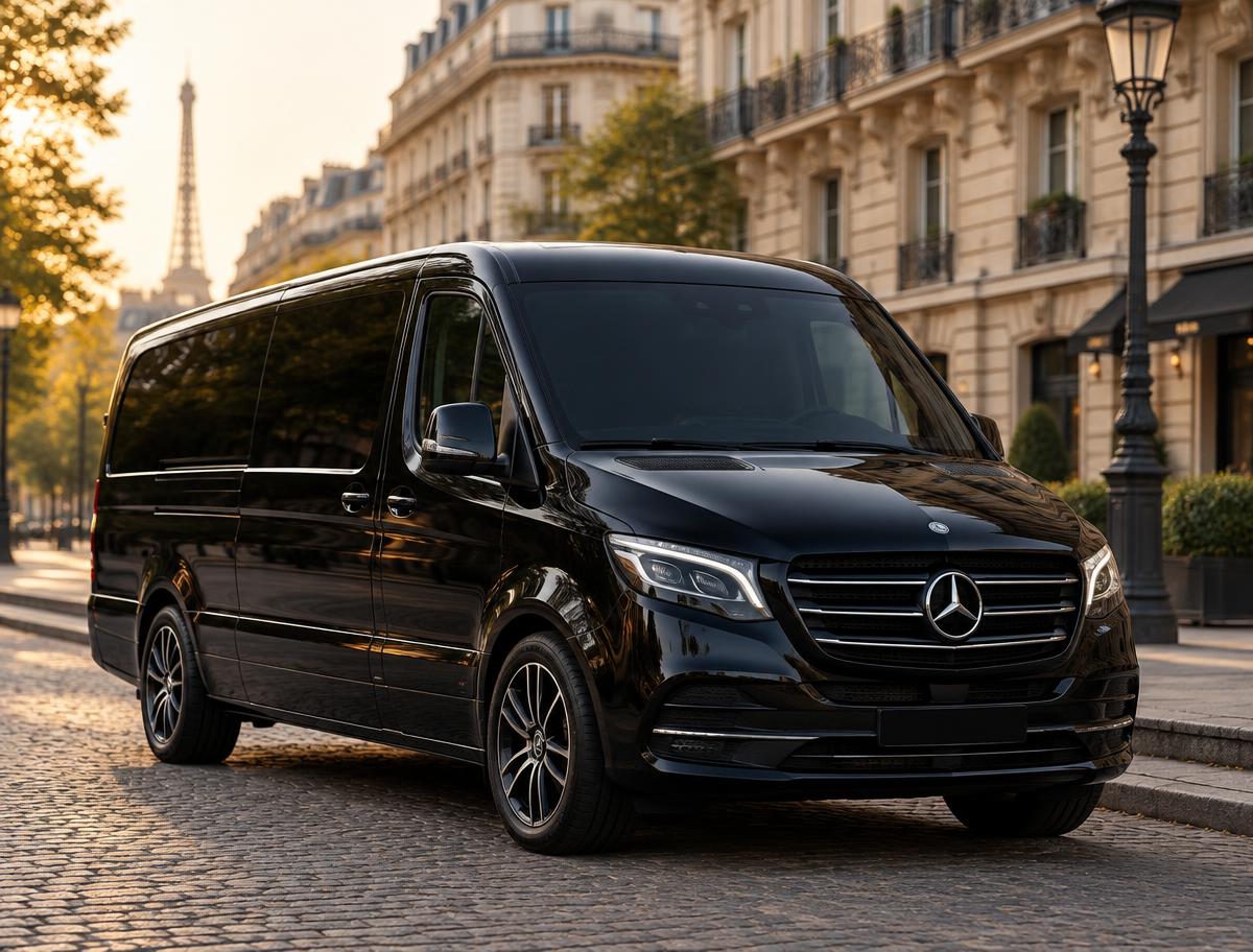 Mercedes Sprinter grand tourisme groupe chauffeur privé